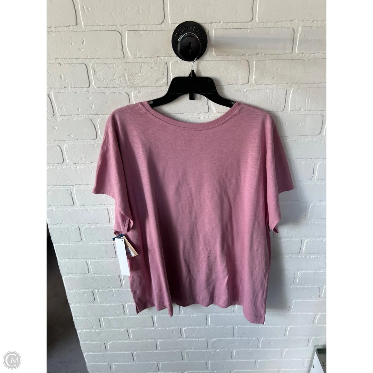 Top Short Sleeve By Clothes Mentor In Pink, Size: 2x