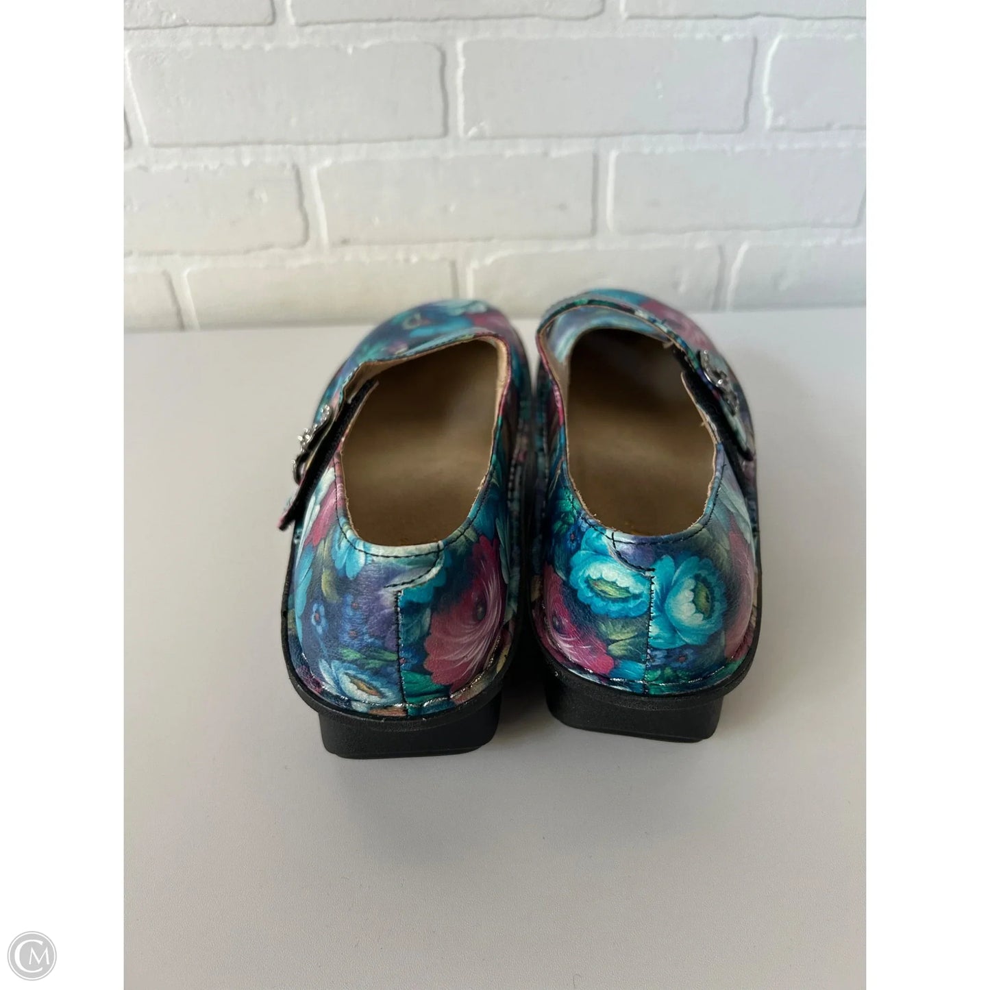 Shoes Flats By Alegria In Blue & Pink, Size: 9.5