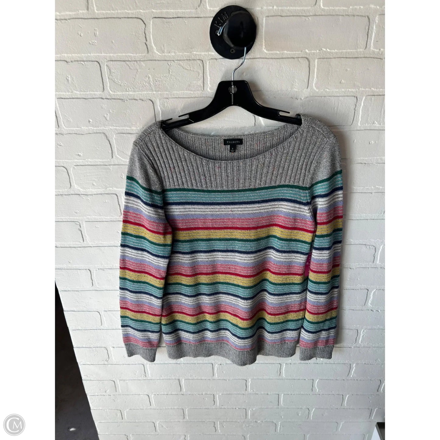 Sweater By Talbots In Blue & Grey, Size: S