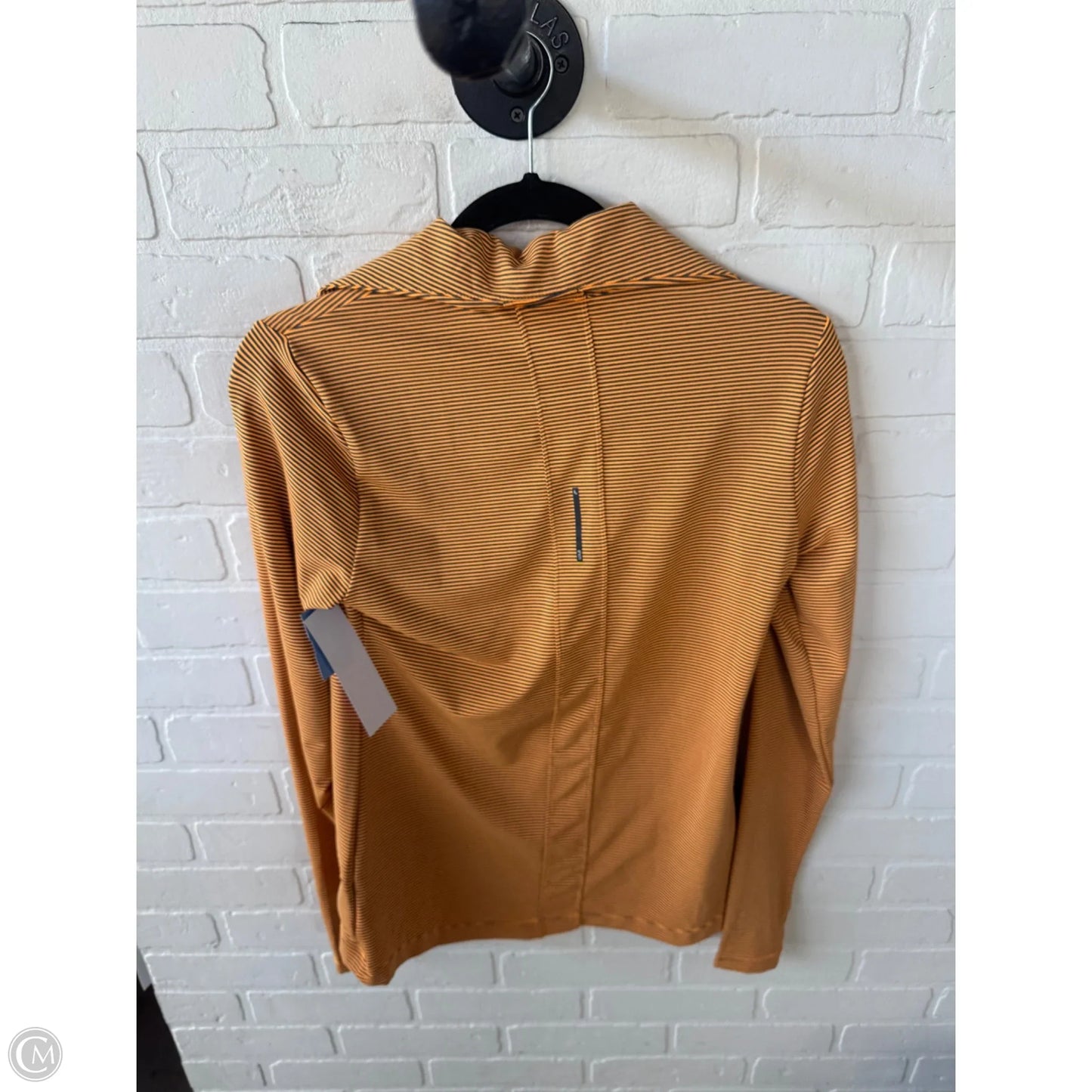 Athletic Top Long Sleeve Collar By Lole In Grey & Orange, Size: M