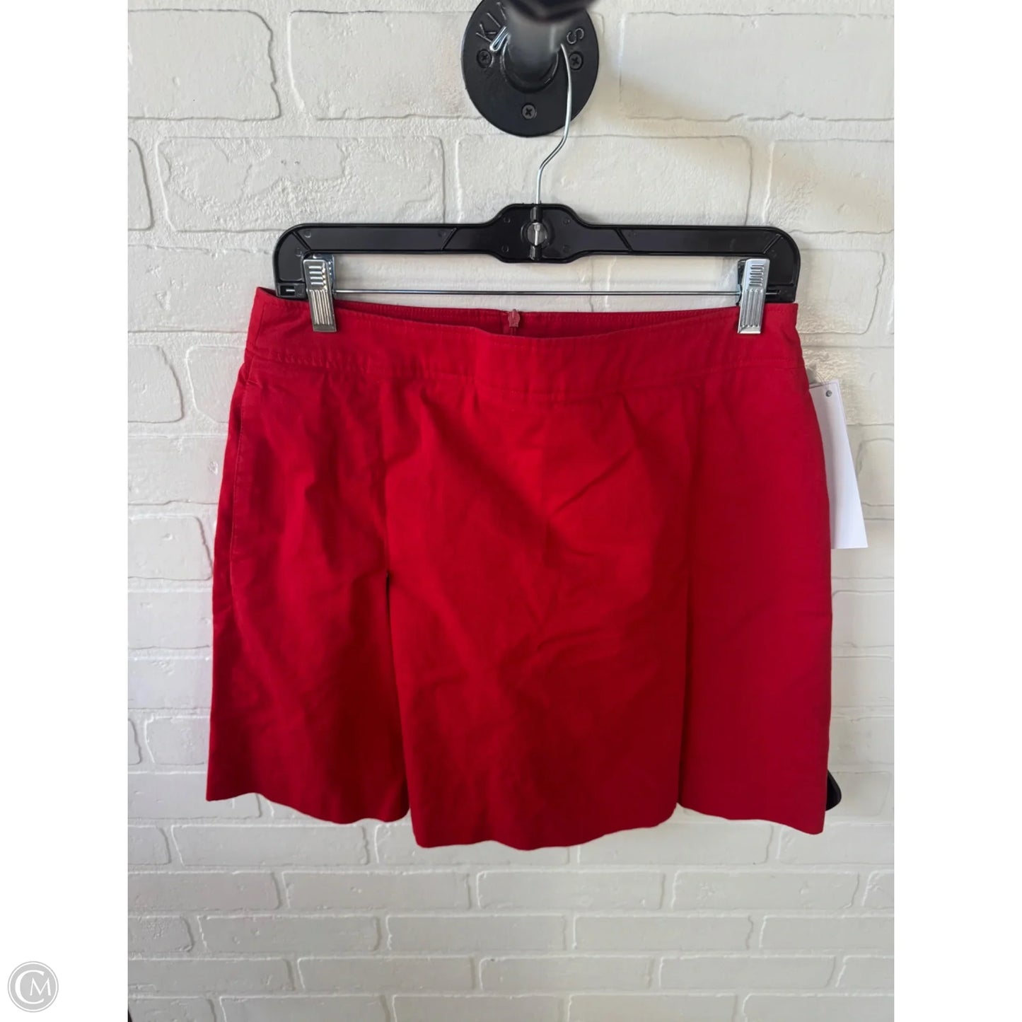 Skirt Luxury Designer By Burberry In Red & Tan, Size: 8