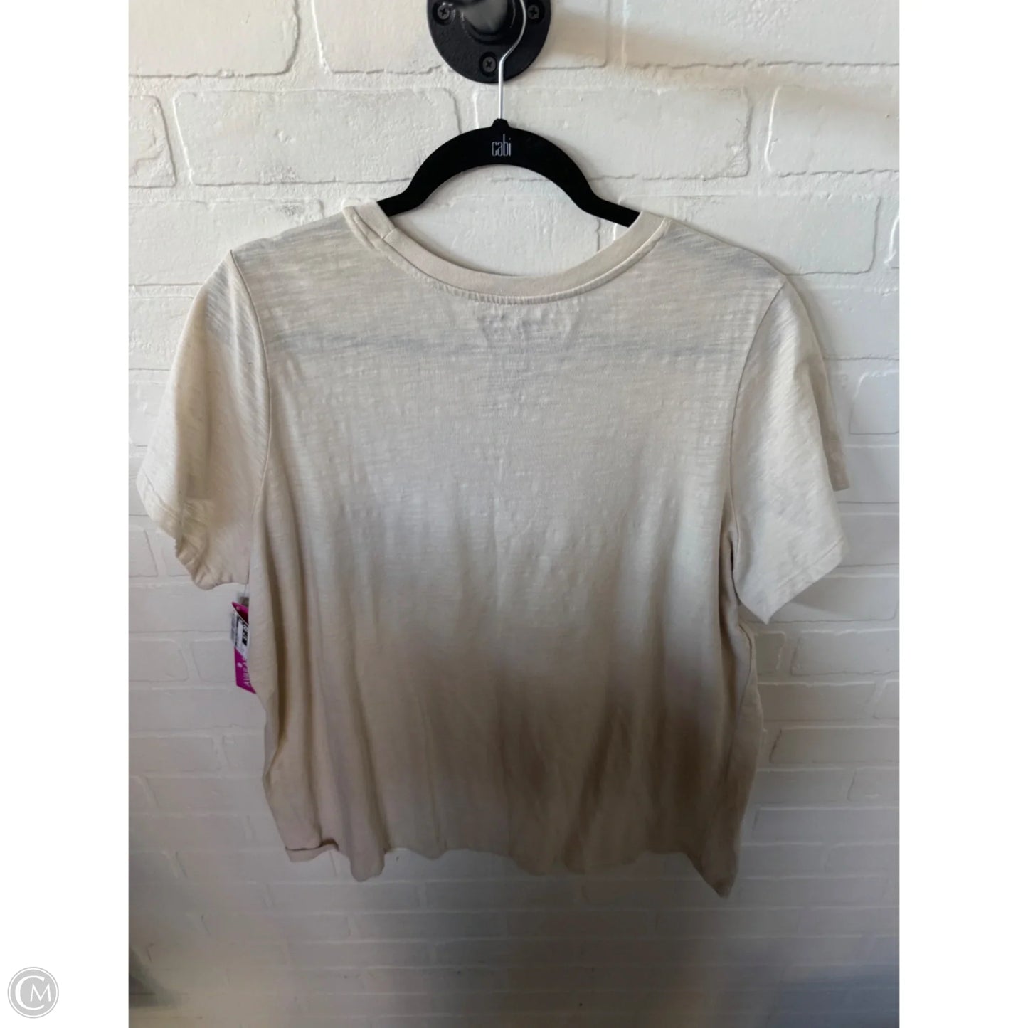 Top Short Sleeve Basic By Clothes Mentor In Tan, Size: 1x