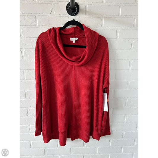 Top Long Sleeve By Lucky Brand In Red, Size: Xl