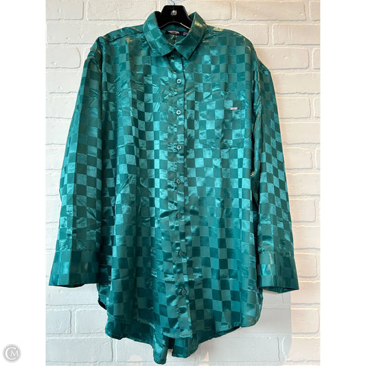 Top Long Sleeve By Nasty Gal In Green, Size: L