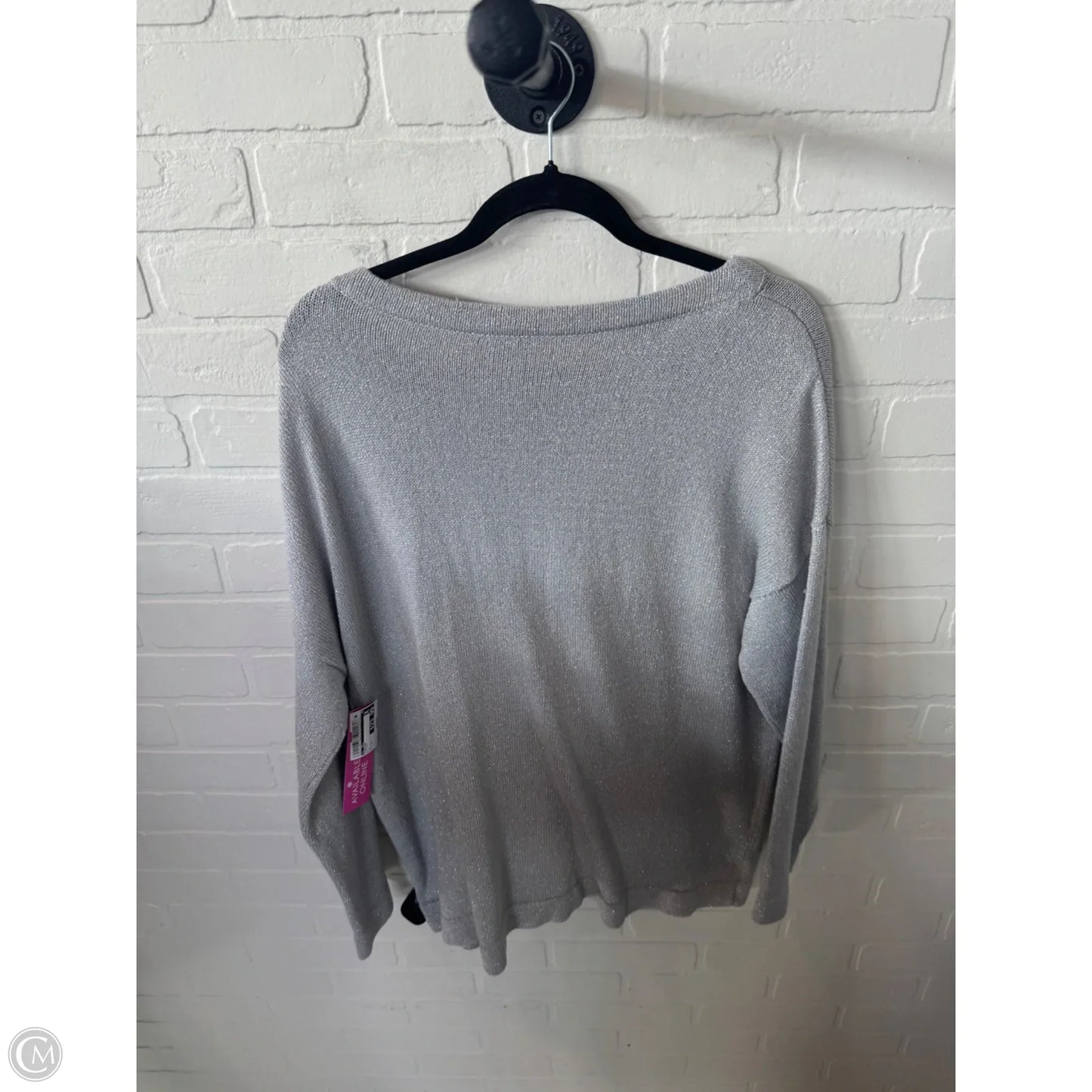 Sweater By J. Jill In Silver, Size: Xl