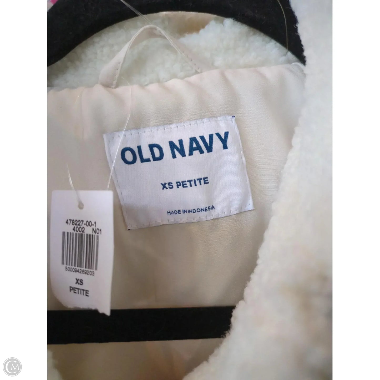 Jacket Fleece By Old Navy In Cream, Size: Xs