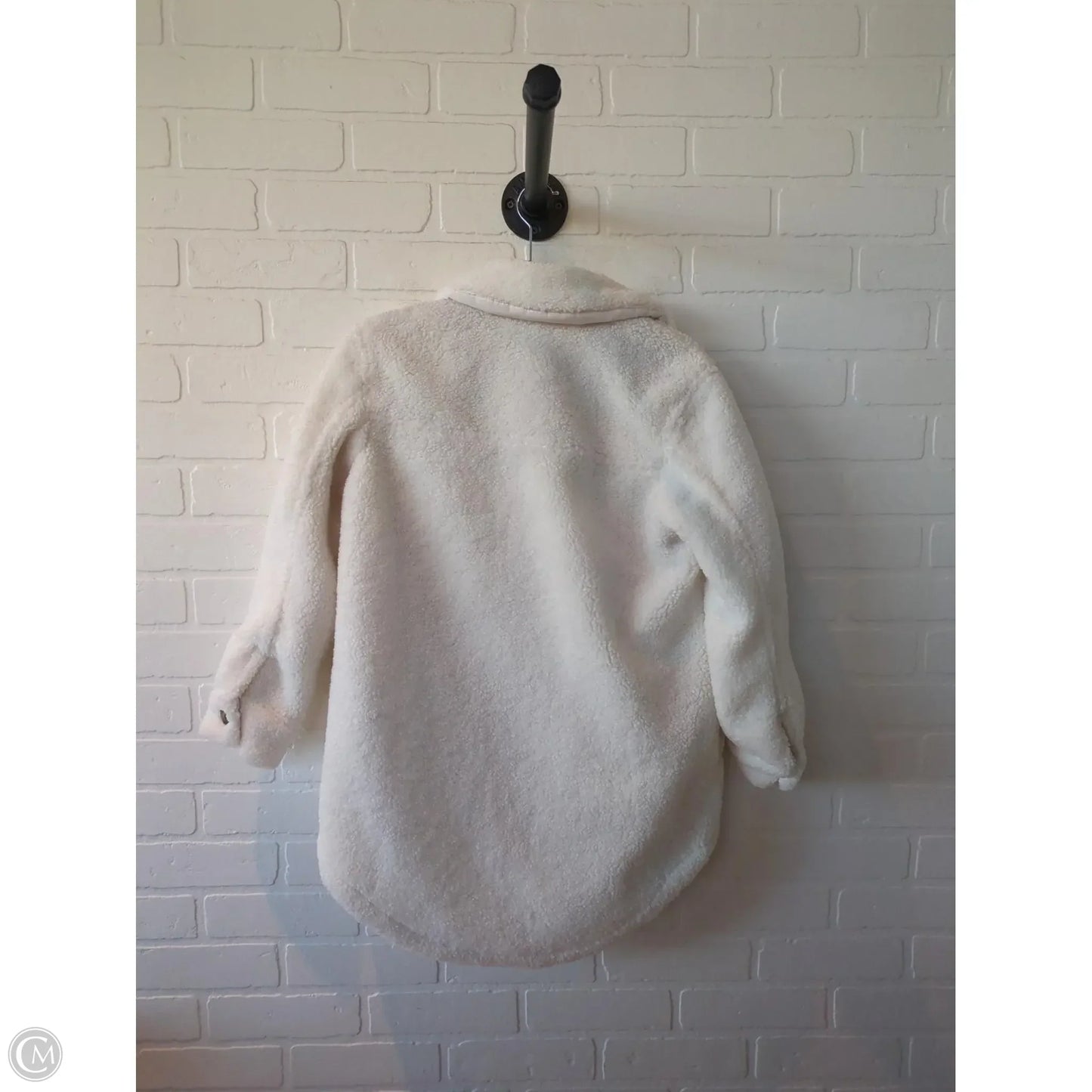 Jacket Fleece By Old Navy In Cream, Size: Xs