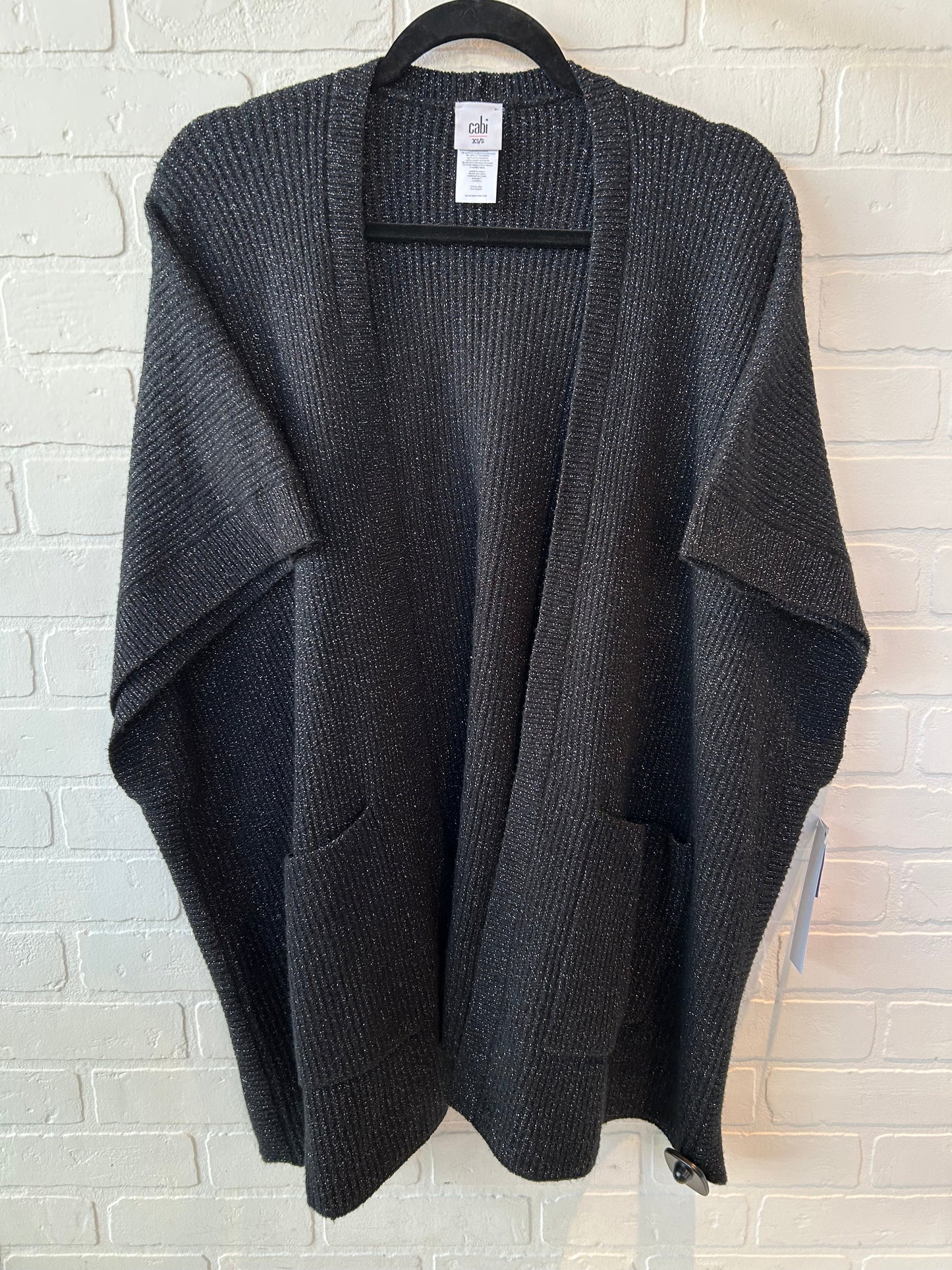 Sweater Cardigan By Cabi In Black, Size: Xs