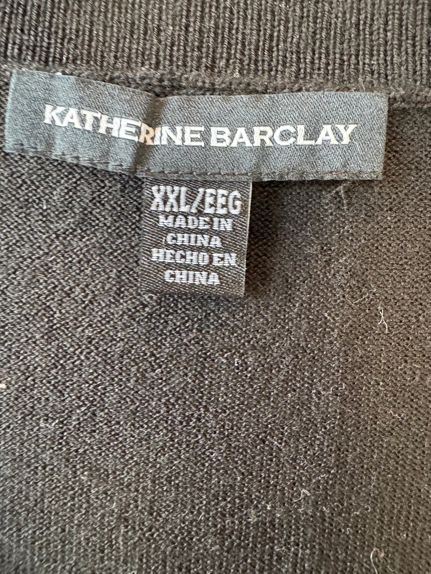 Sweater By Katherine Barclay In Black, Size: Xxl