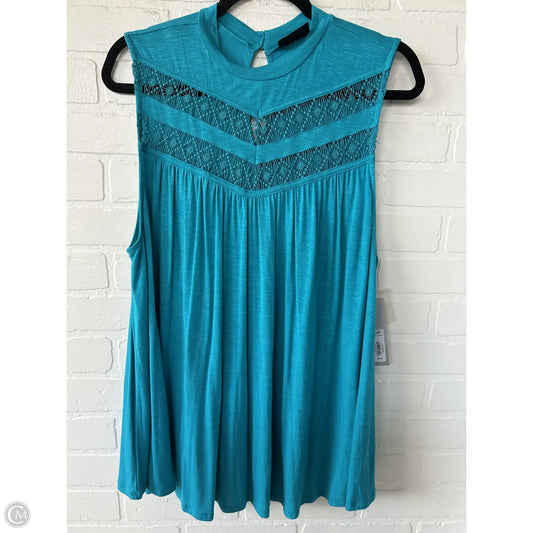 Top Sleeveless By Apt 9 In Blue, Size: Xl