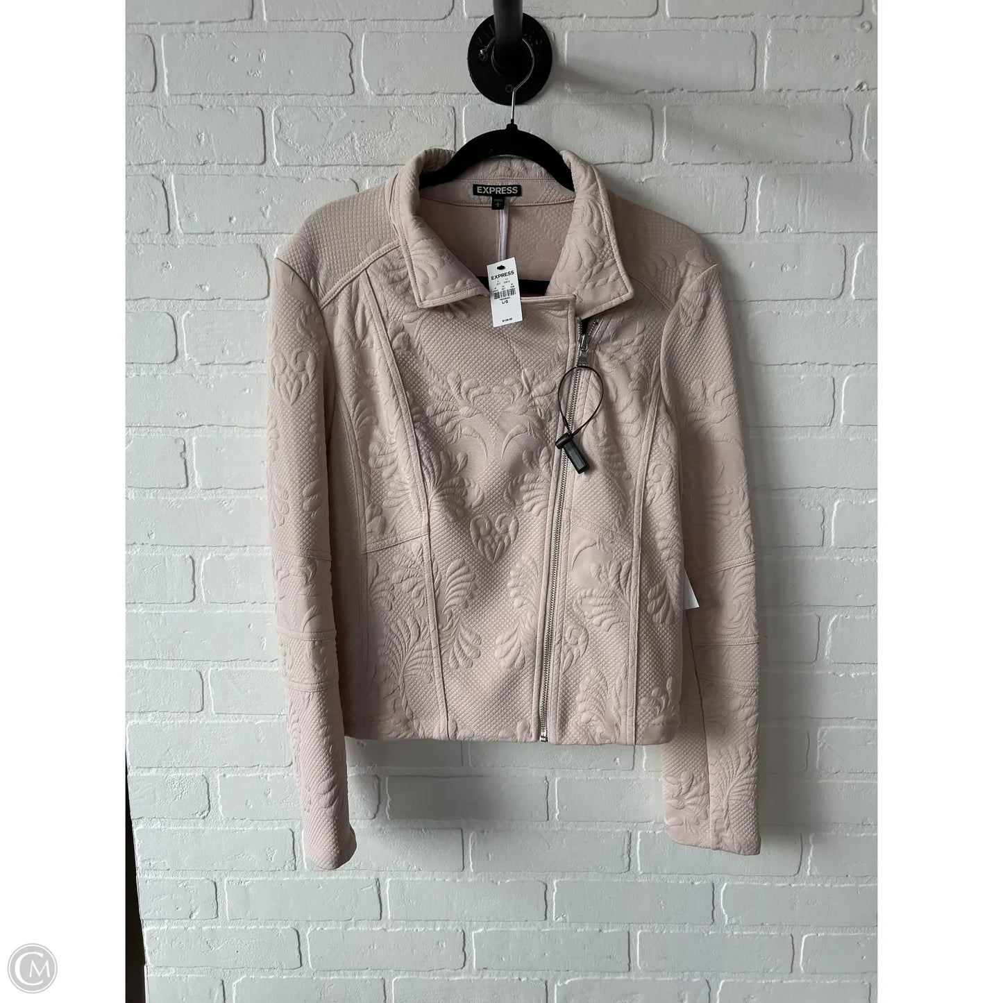 Jacket Other By Express In Cream, Size: L