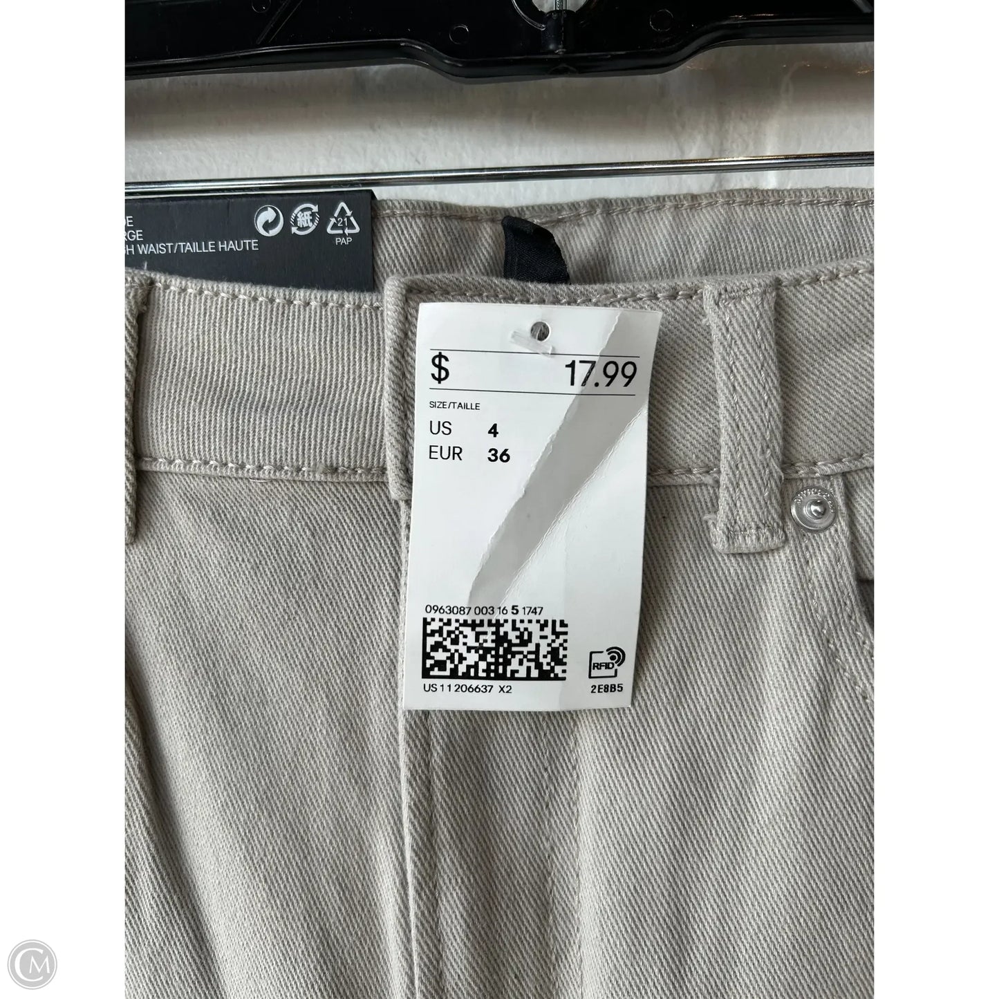 Pants Wide Leg By Divided In Tan, Size: 4