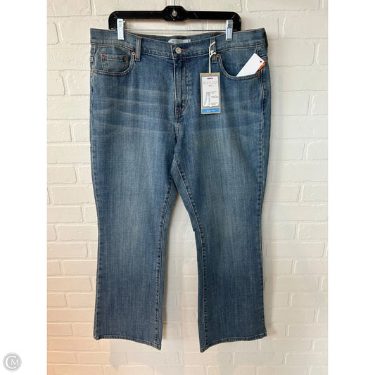 Jeans Boot Cut By Levis In Blue Denim, Size: 16