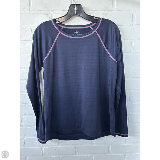 Athletic Top Long Sleeve Crewneck By Talbots In Blue, Size: Mp