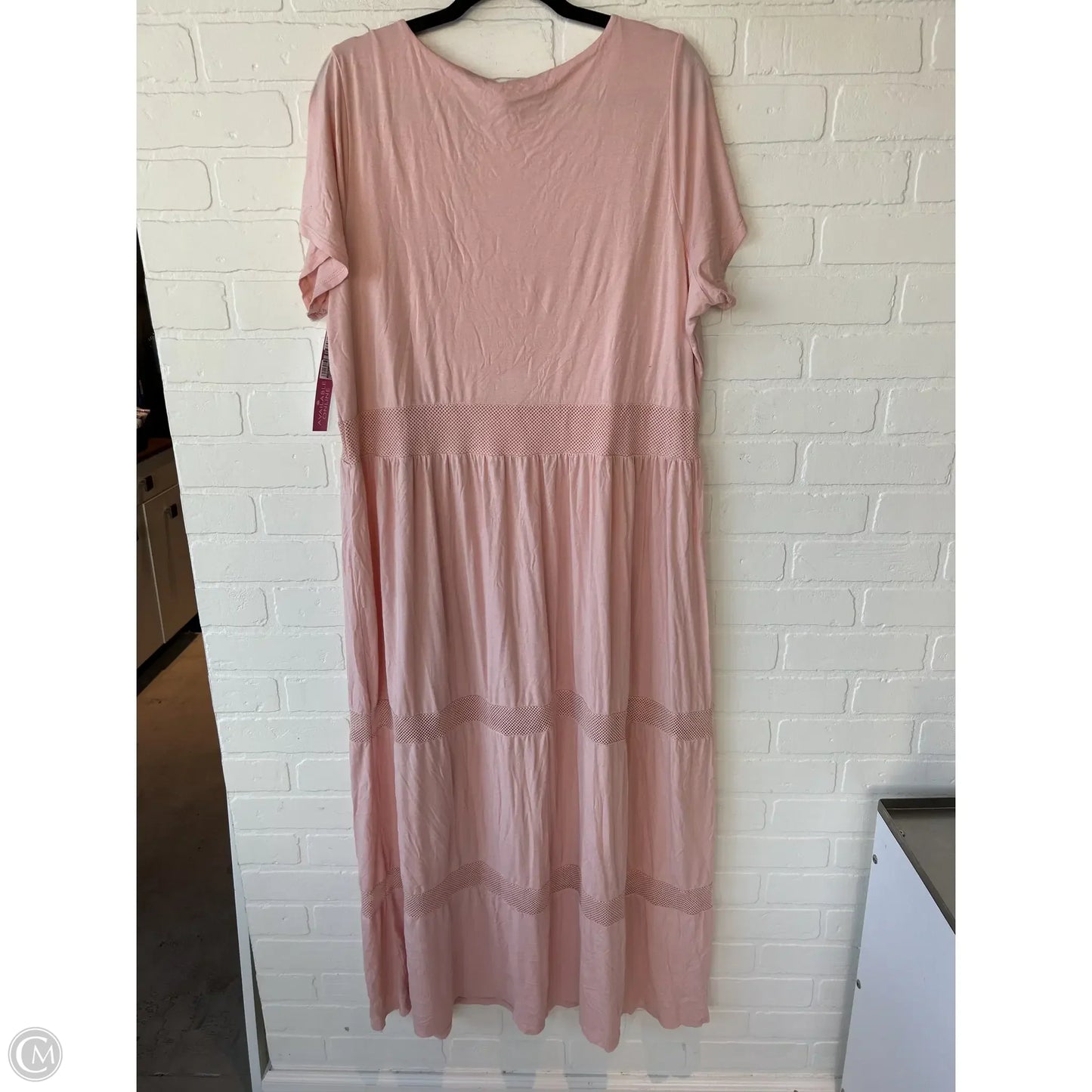 Dress Casual Maxi By Cable And Gauge In Peach, Size: 2x
