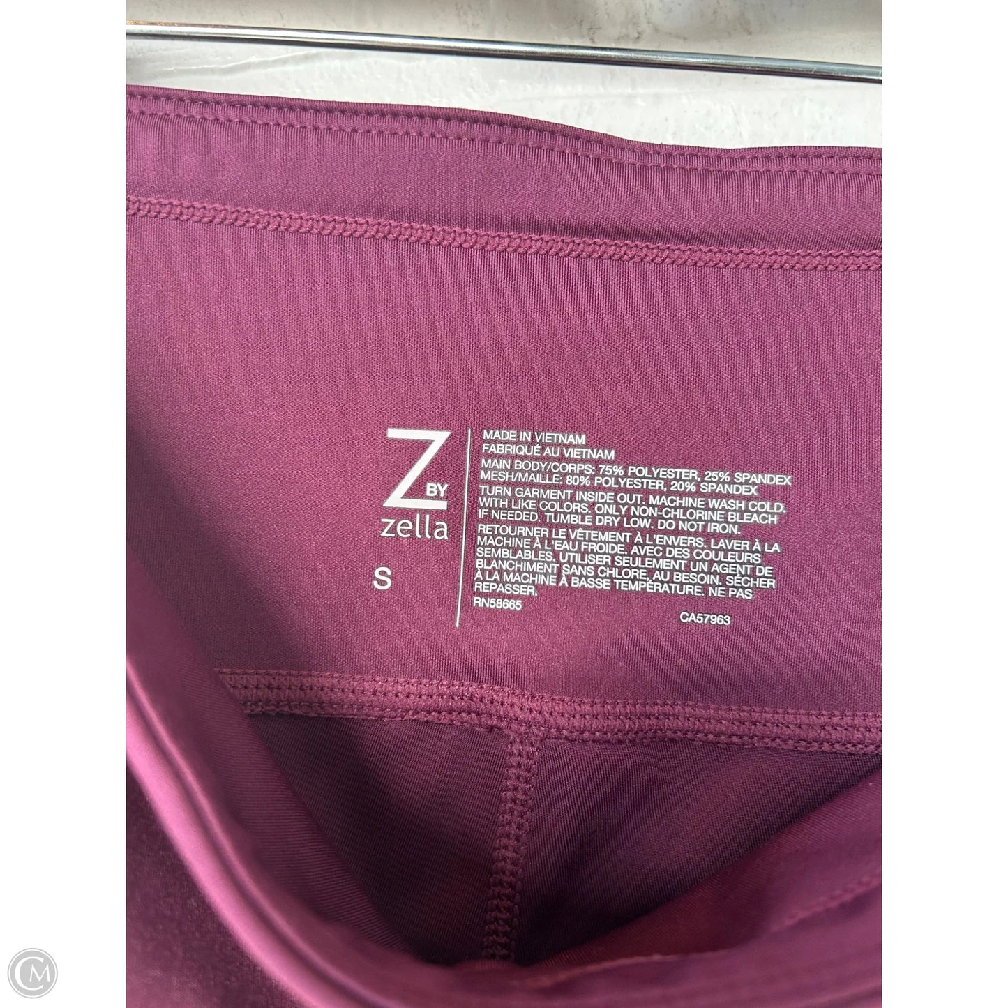 Athletic Leggings By Zella In Red, Size: 4