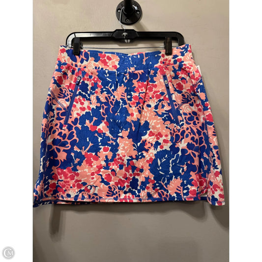 Skort By Talbots In Blue & Pink, Size: 8p