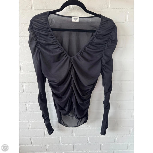Top Long Sleeve By Abercrombie And Fitch In Black, Size: M