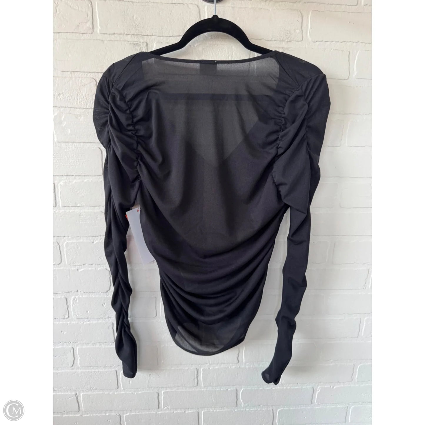 Top Long Sleeve By Abercrombie And Fitch In Black, Size: M