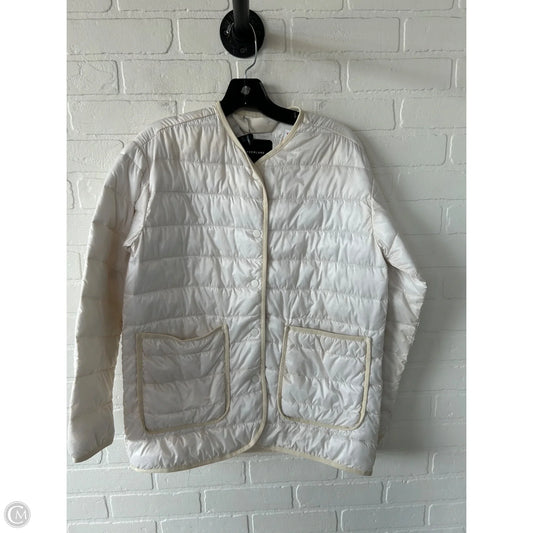 Jacket Puffer & Quilted By Everlane In Cream, Size: Xs