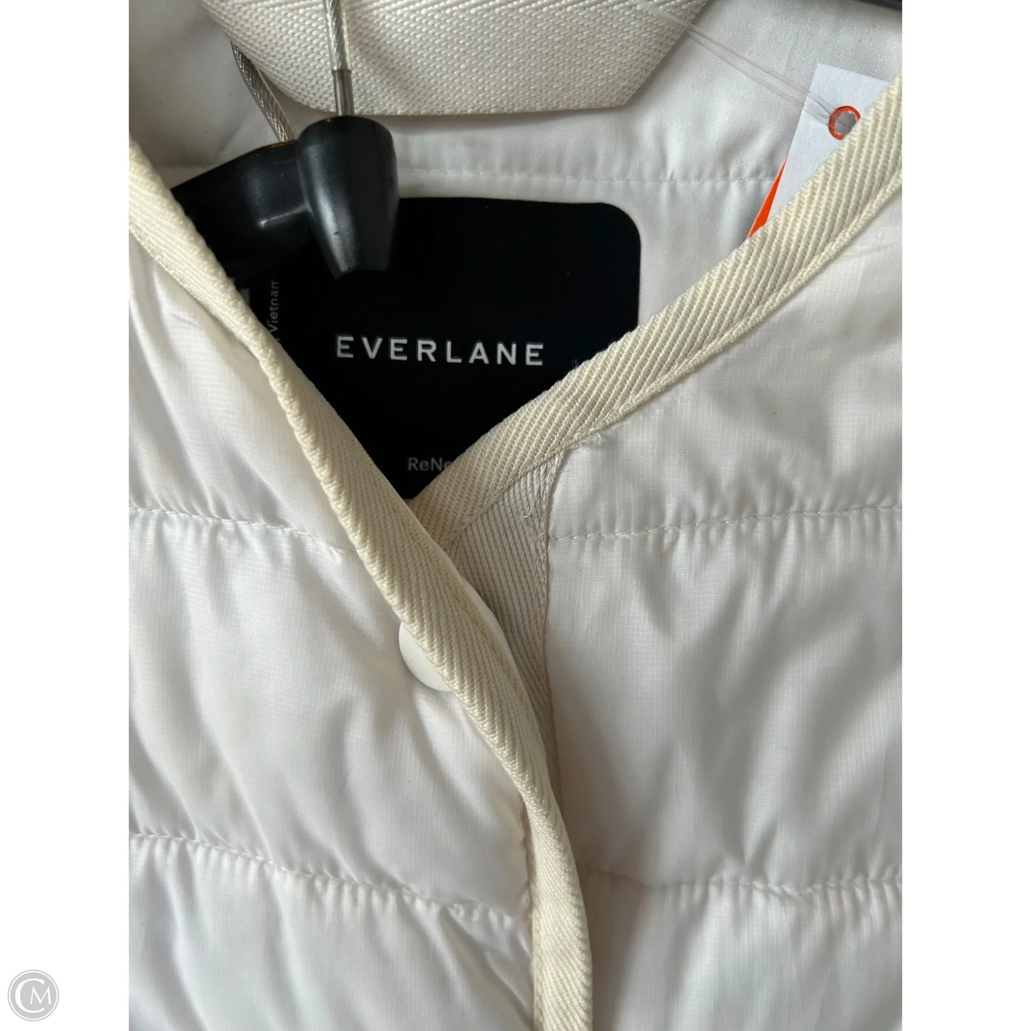 Jacket Puffer & Quilted By Everlane In Cream, Size: Xs