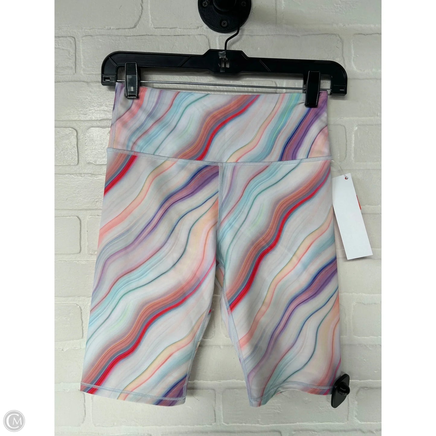 Athletic Shorts By Athleta In Cream & Purple, Size: 0