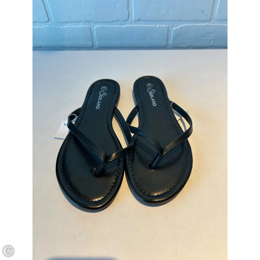 Sandals Flip Flops By  shoeland  In Black, Size: 7