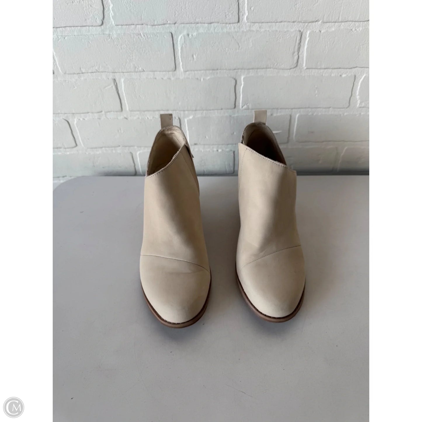 Shoes Heels Wedge By Toms In Cream, Size: 8.5