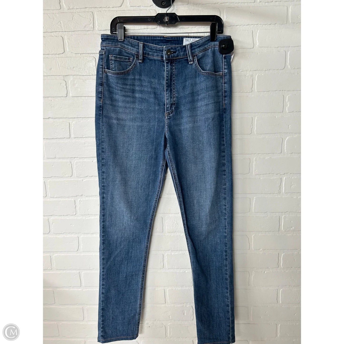 Jeans Skinny By Rag & Bones Jeans In Blue Denim, Size: 12
