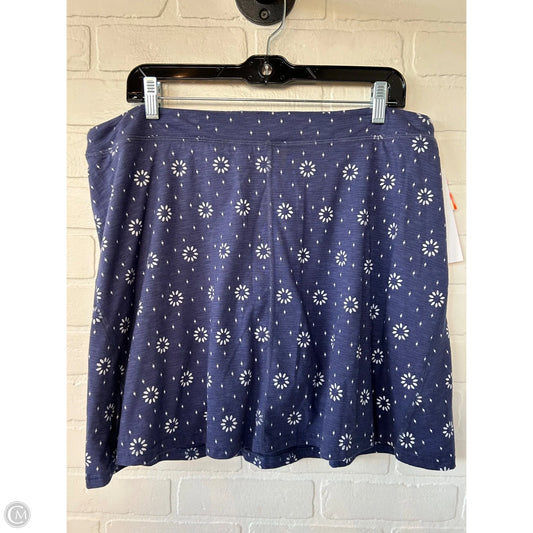 Skort By Toad & Co In Blue & White, Size: 16