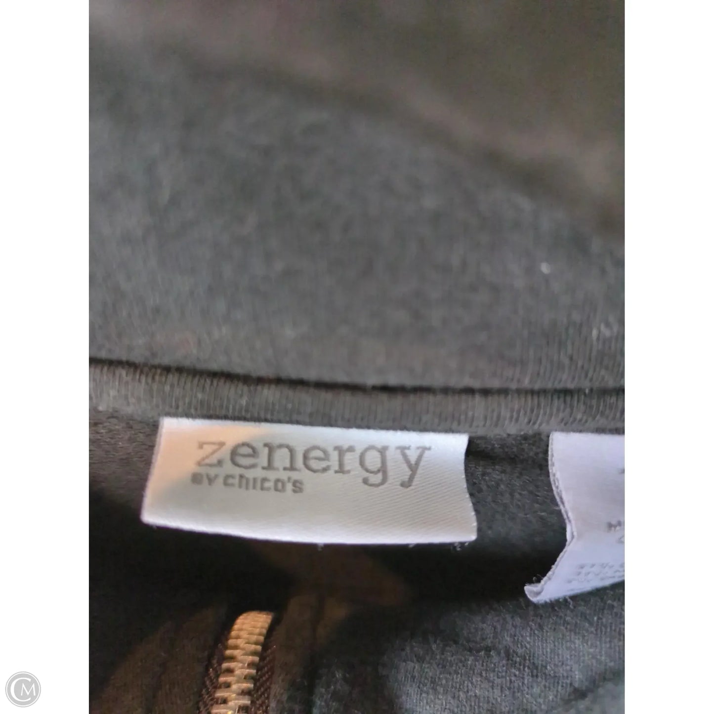 Jacket Other By Zenergy By Chicos In Black & Grey, Size: M