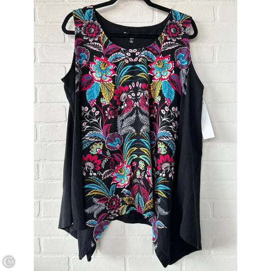 Top Sleeveless Basic By Roamans In Black, Size: L