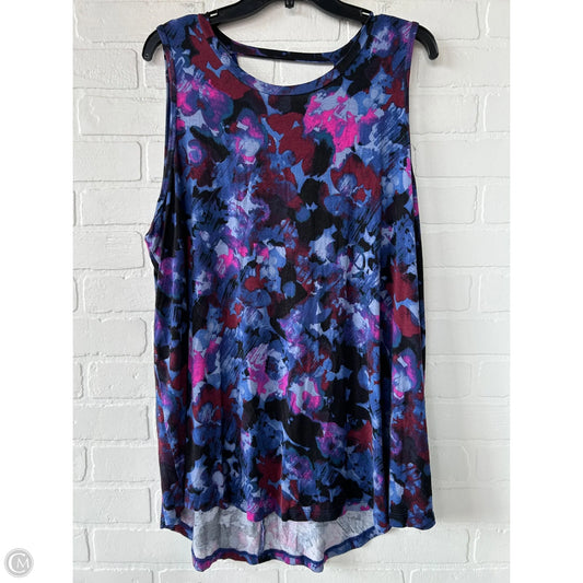 Top Sleeveless Basic By Lane Bryant In Blue, Size: 3x