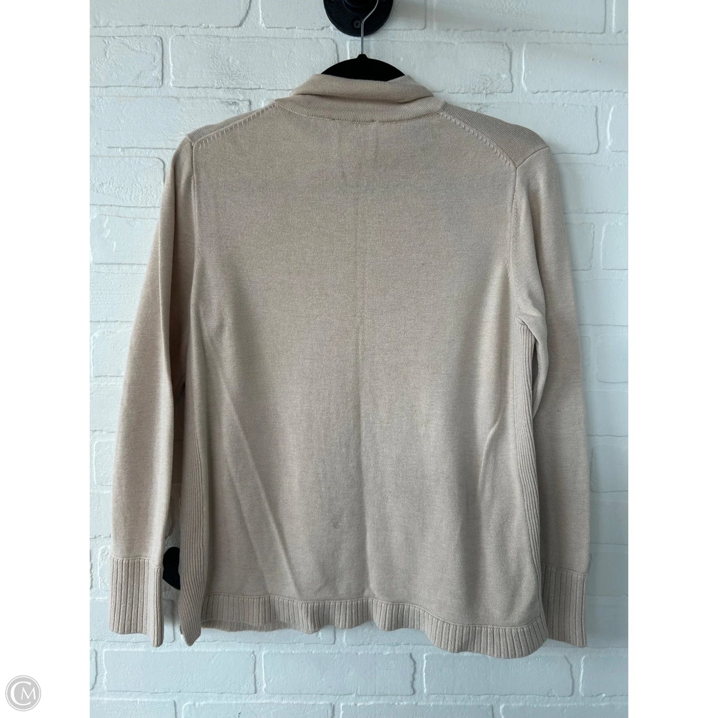Sweater By Donna Karan In Beige, Size: L
