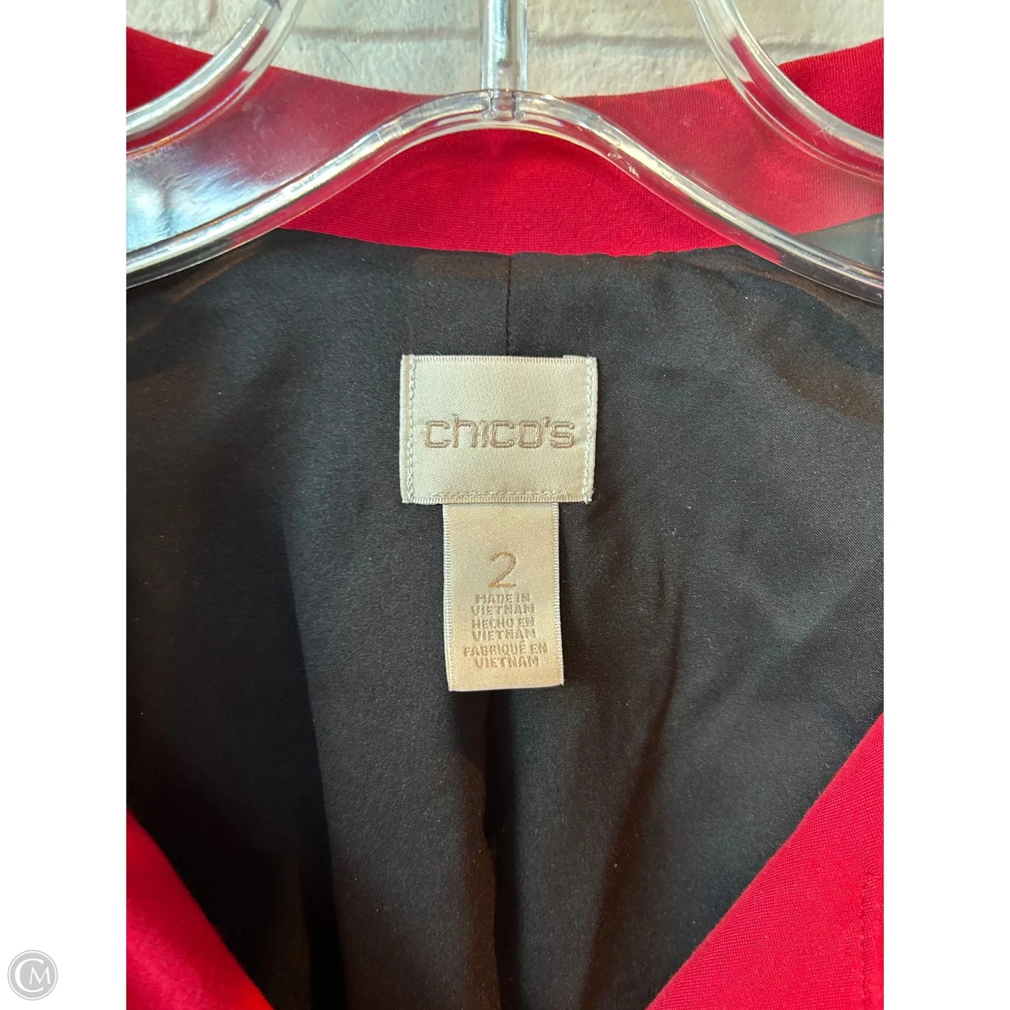 Blazer By Chicos In Red, Size: L