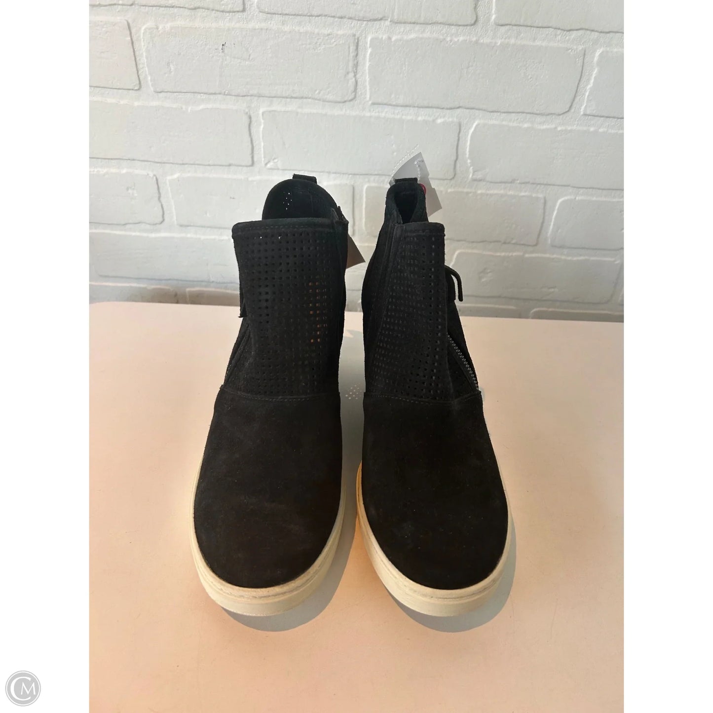 Shoes Heels Wedge By Sofft In Black, Size: 9.5