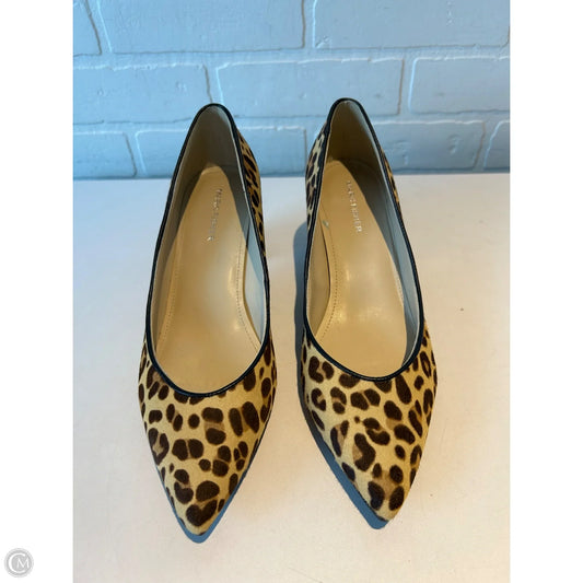 Shoes Heels Block By Marc Fisher In Brown & Cream, Size: 8