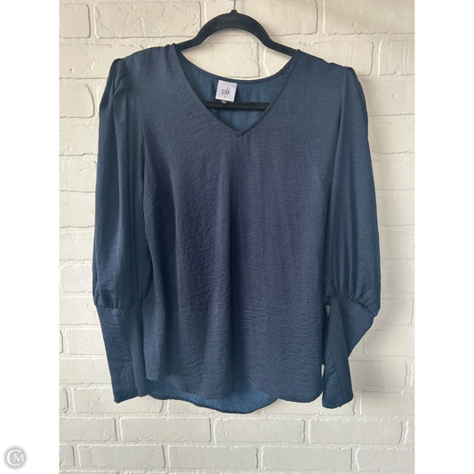 Top Long Sleeve By Cabi In Navy, Size: S