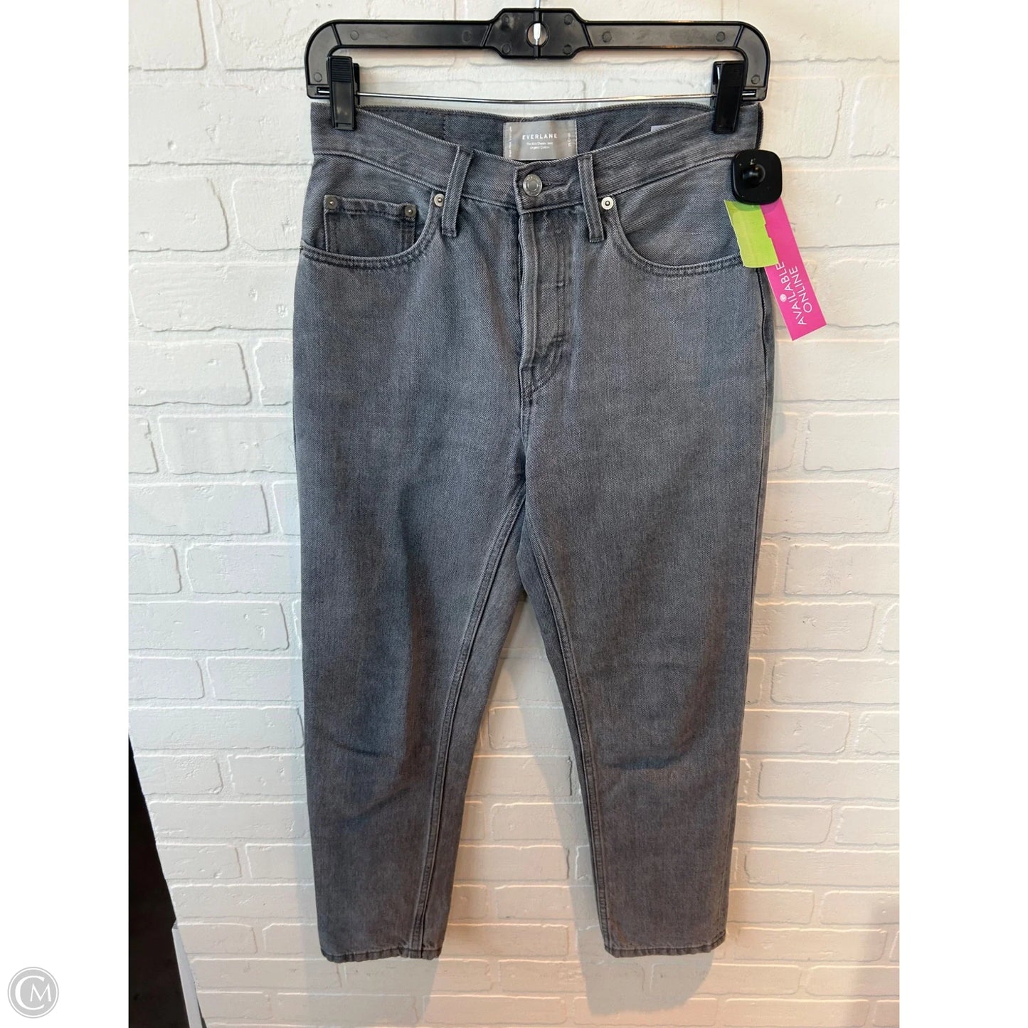Jeans Straight By Everlane In Grey Denim, Size: 2