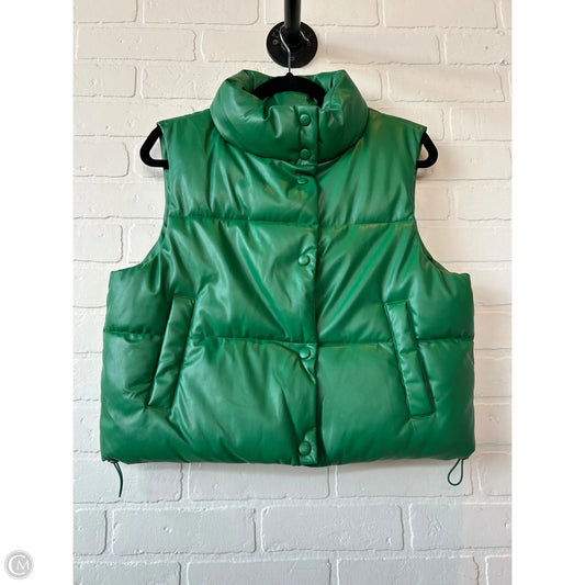 Vest Puffer & Quilted By Love Tree In Green, Size: S