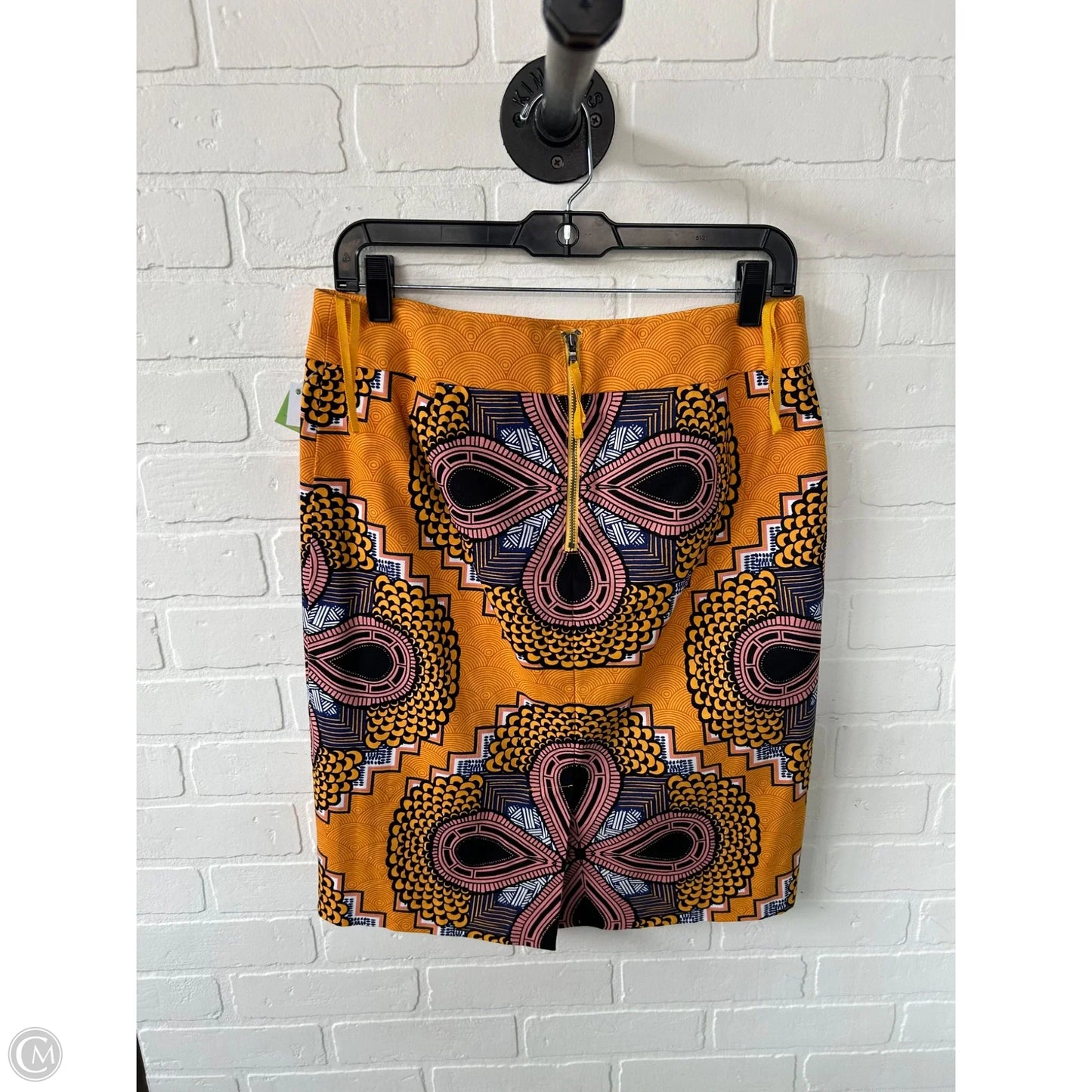 Skirt Mini & Short By Maeve In Black & Orange, Size: 10