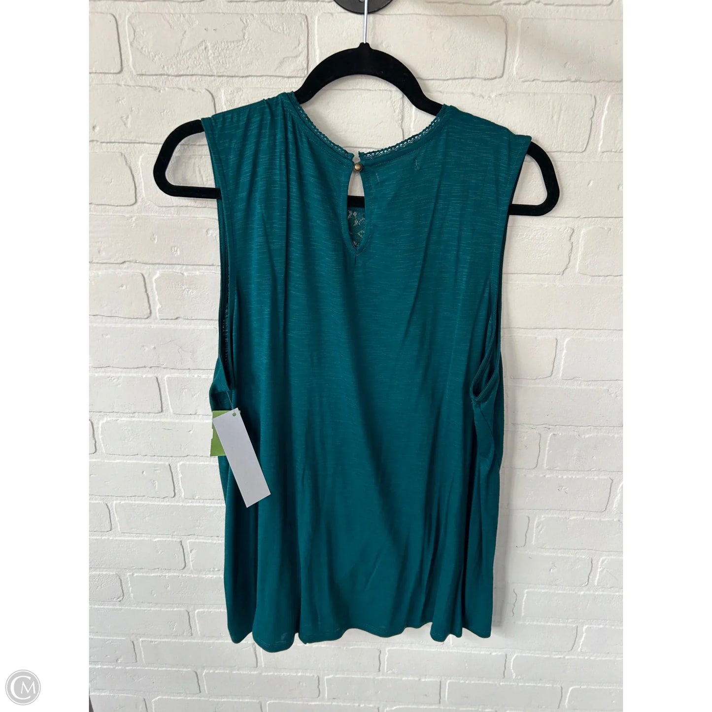 Top Sleeveless By Maurices In Teal, Size: 1x