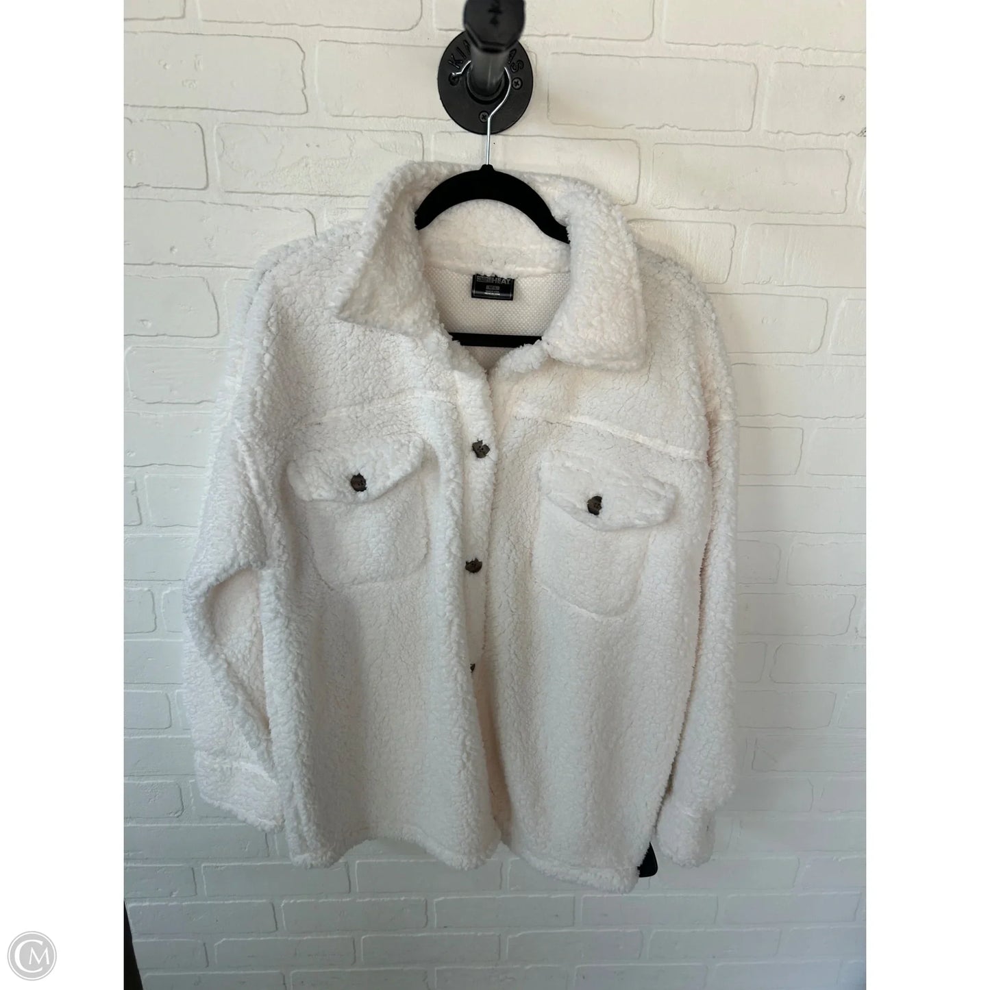 Jacket Fleece By 32 Degrees In Cream, Size: M