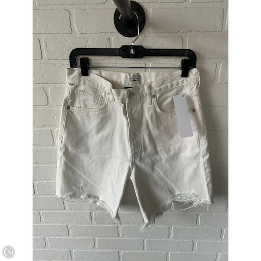 Shorts By Citizens Of Humanity In White Denim, Size: 6