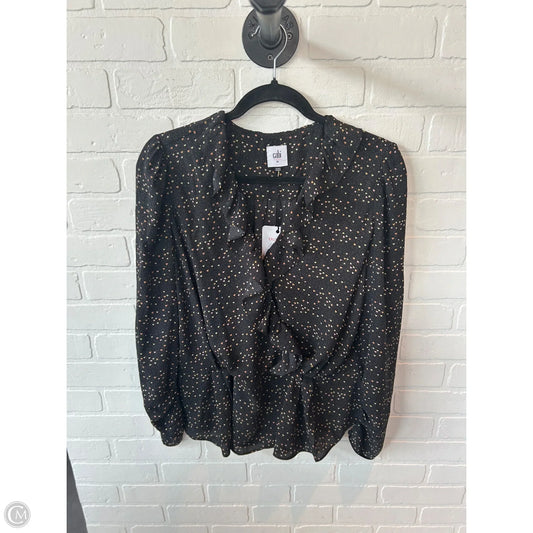 Top Long Sleeve By Cabi In Black, Size: M