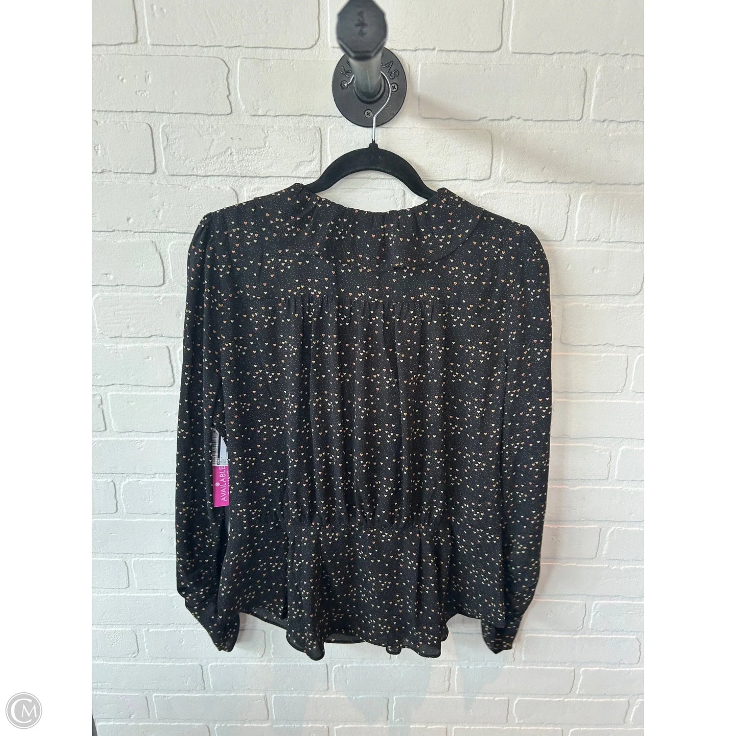 Top Long Sleeve By Cabi In Black, Size: M