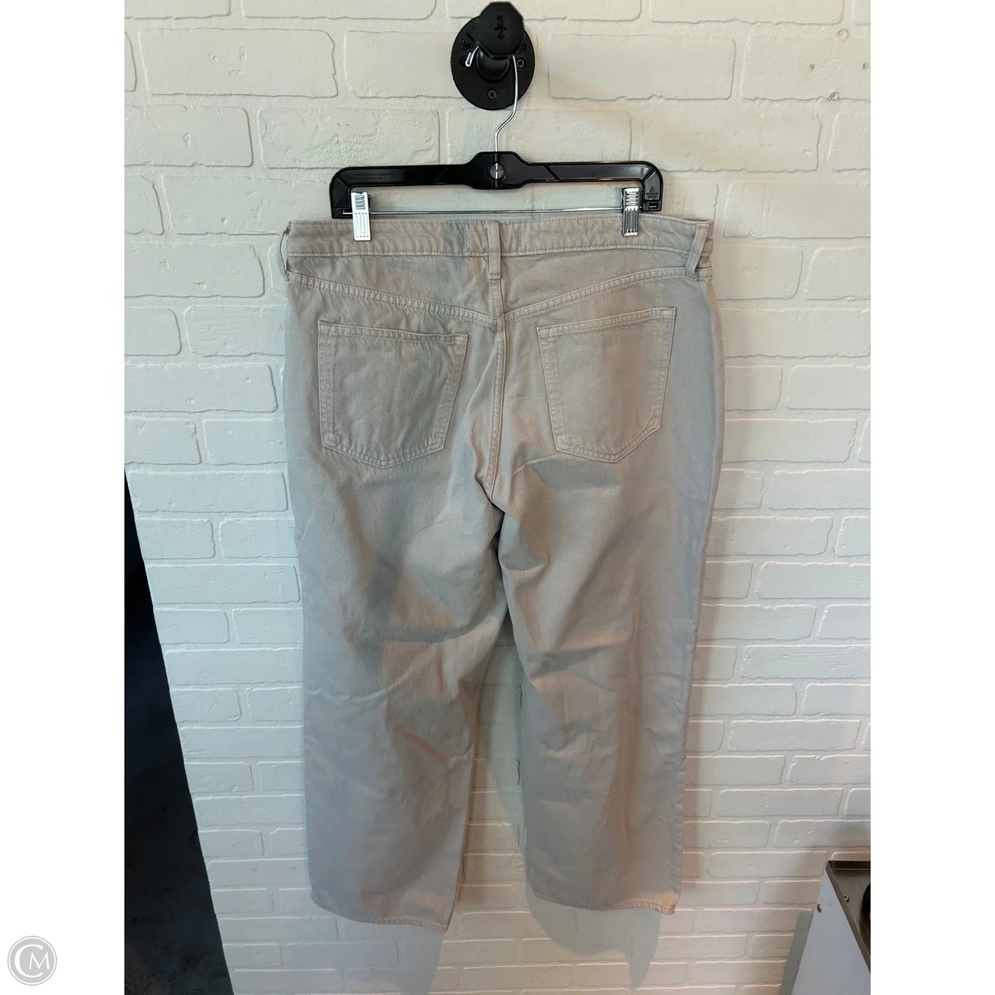 Jeans Straight By Abercrombie And Fitch In Beige, Size: 16