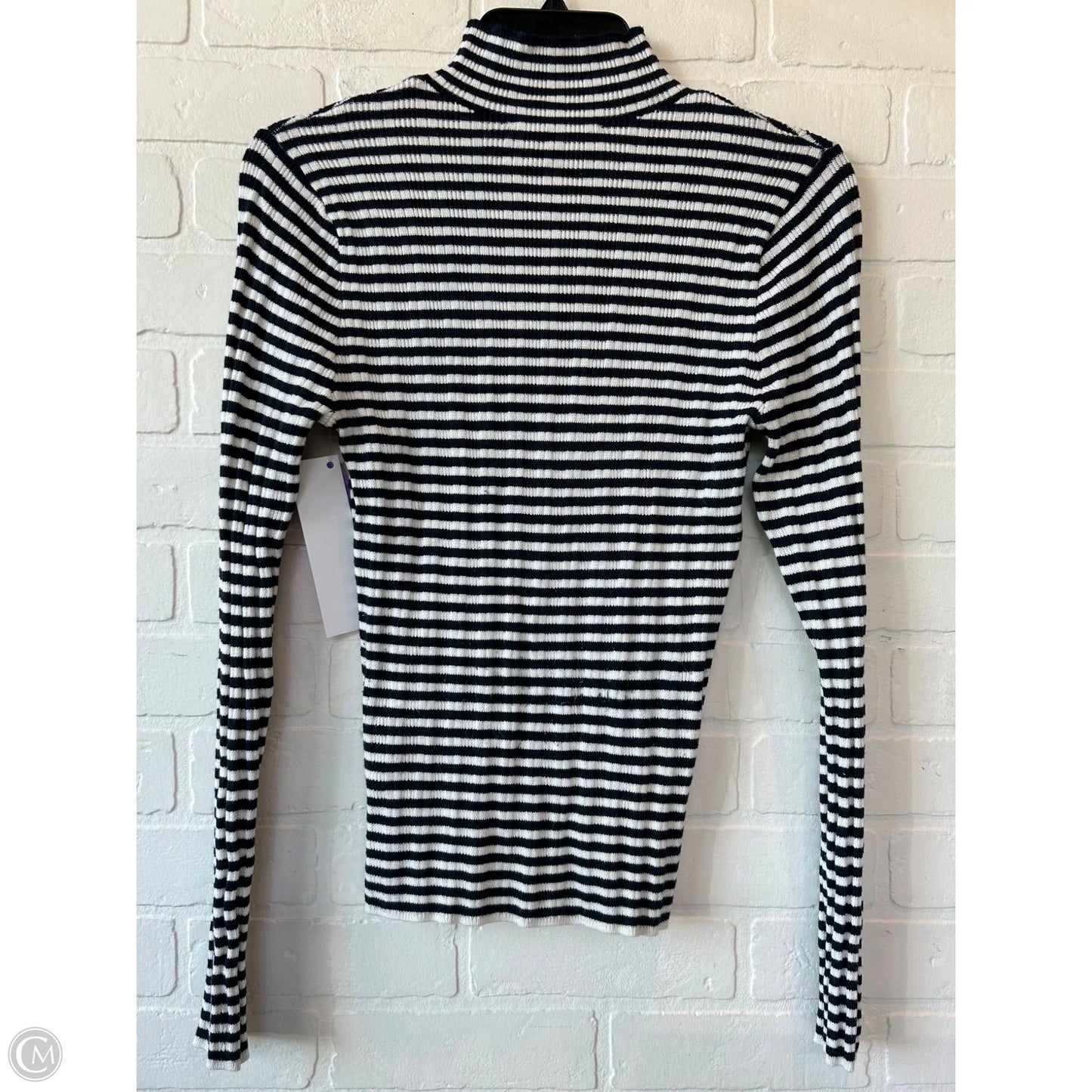 Sweater By Abercrombie And Fitch In Blue & White, Size: M