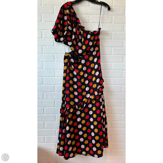Dress Casual Midi By Sam Edelman In Black & Red, Size: M