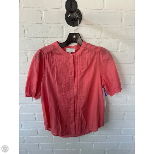 Top Short Sleeve By Lucky Brand In Orange, Size: Xs